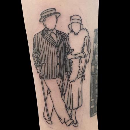 Tattoos - Grandparents Outline  - 142355